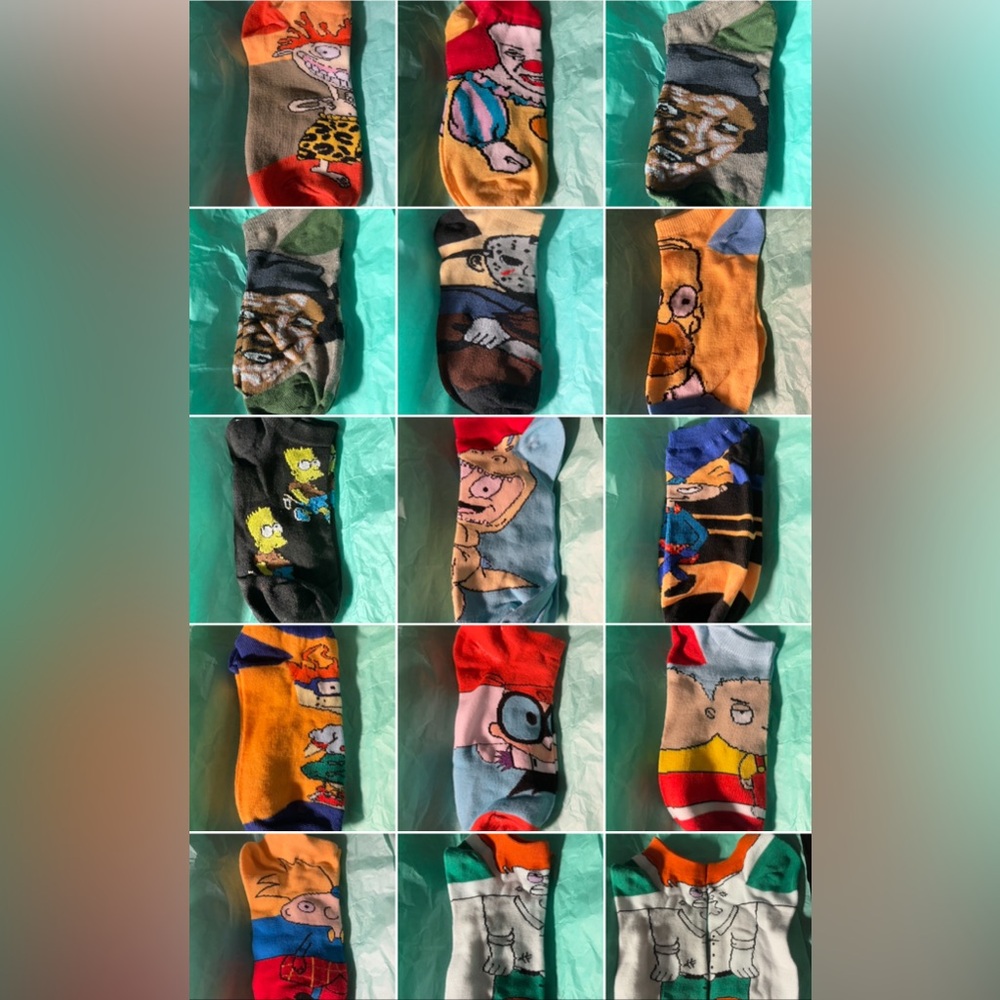 Cartoon Character Socks - Multicolor ( choose your favorite pair)